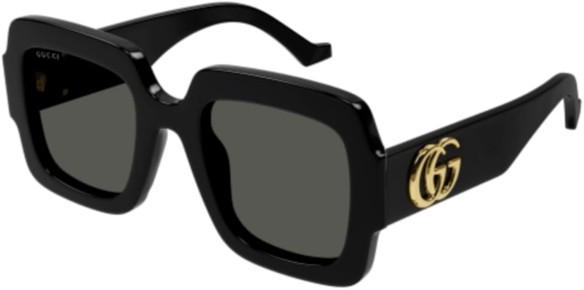 Amazon.com: Gucci GG1547S 001 Black/Grey Oversized Square Woman's