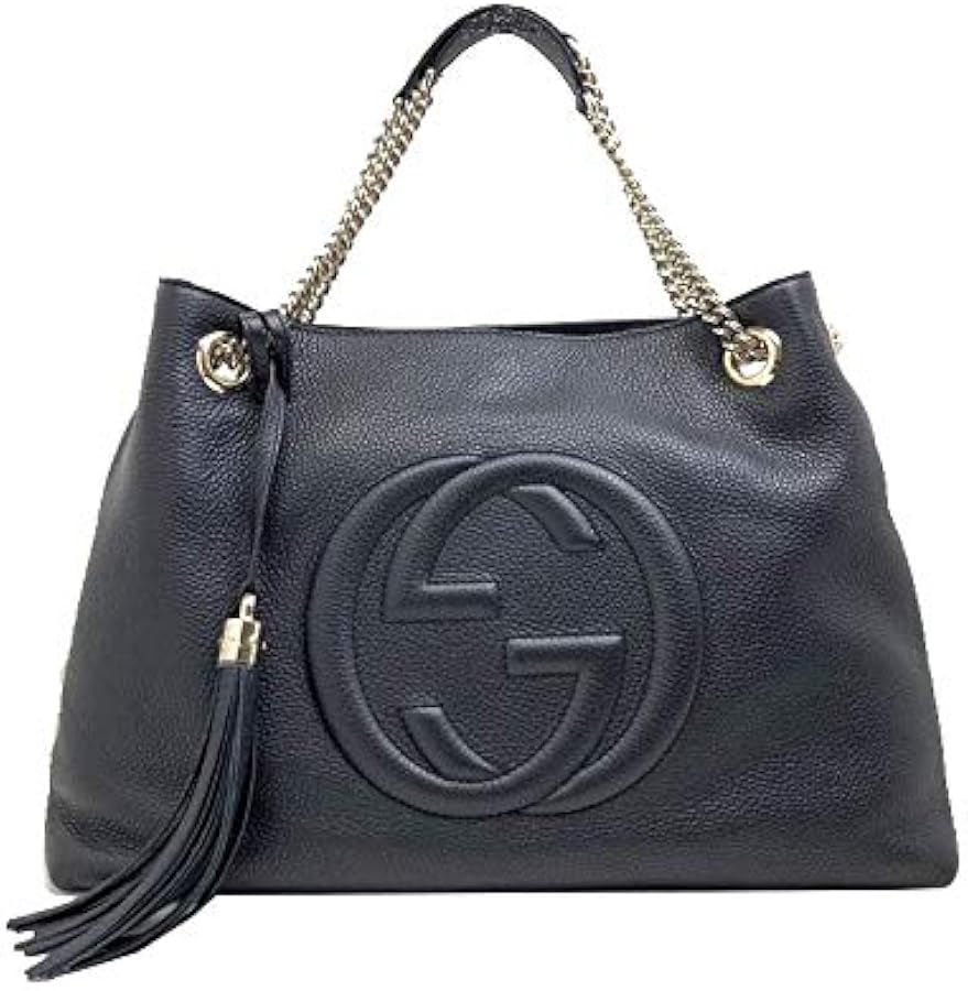 Amazon.com: Gucci Soho 536196 Black Leather Tote Bag for Women
