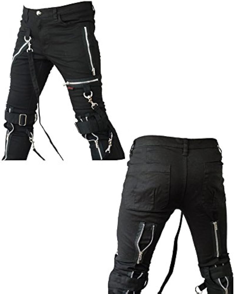 Amazon | [TRIPP NYC] zip ボンテージパンツ スキニーパンツ メンズ