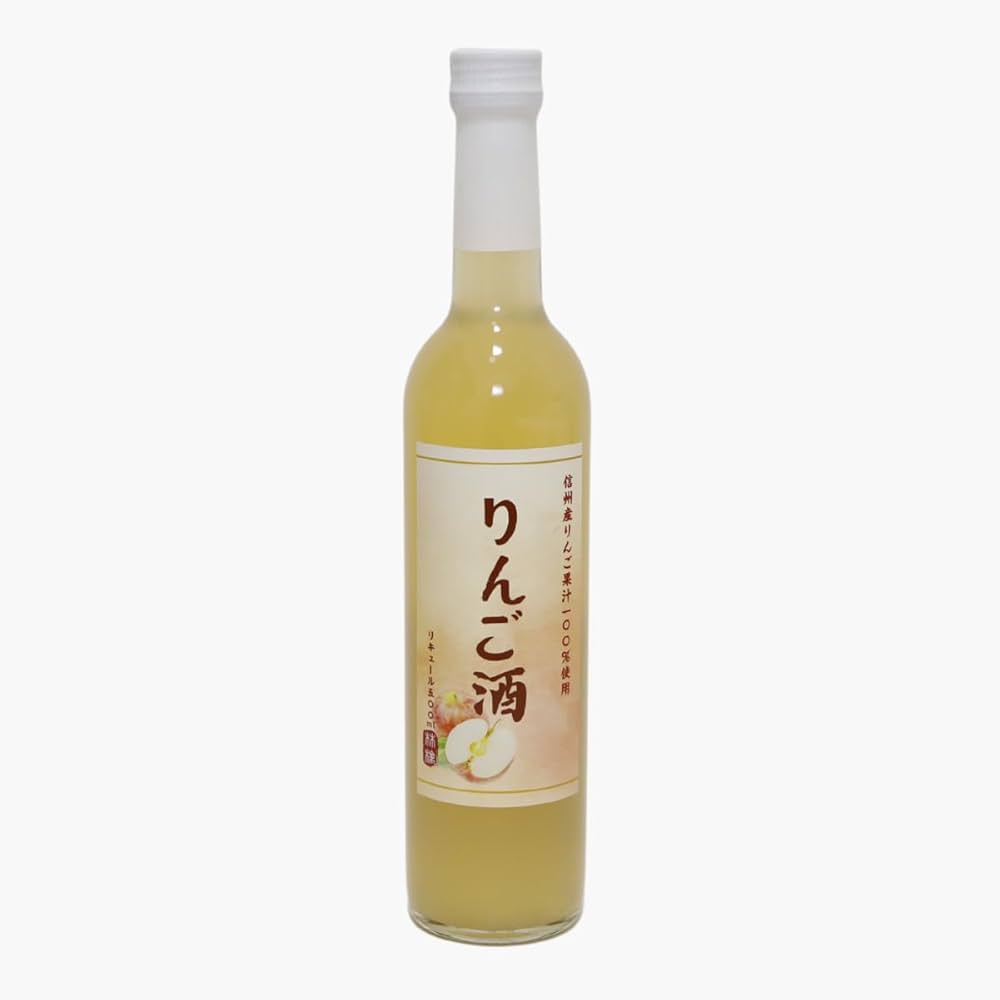Amazon.co.jp: 酔園 林檎酒 500ml［日本酒 長野県 安曇野］りんご お酒