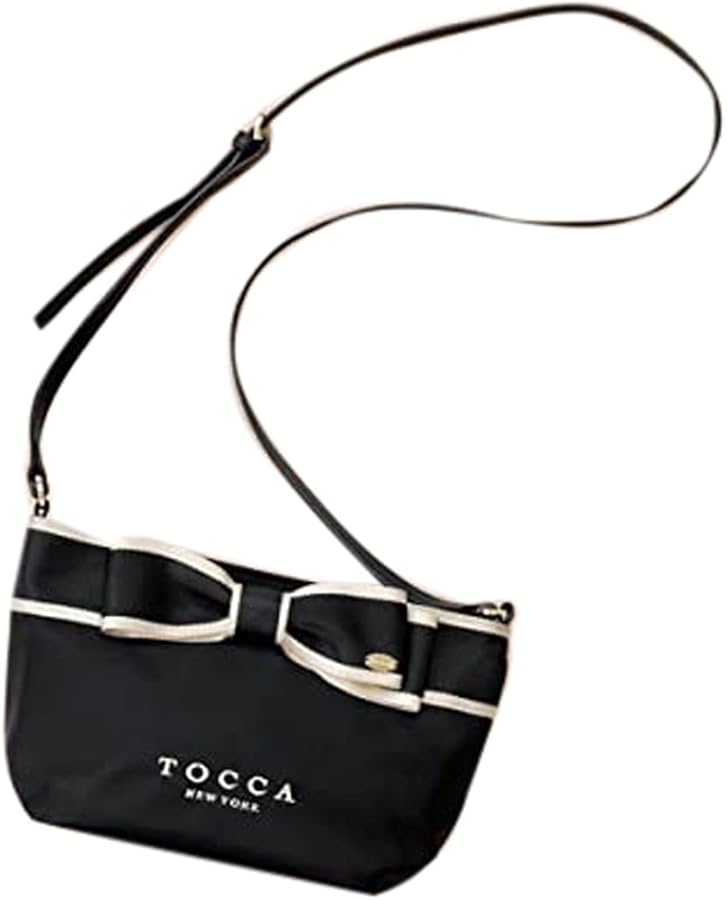 Amazon | [トッカ] BICOLOR RIBBON POCHETTE ポシェット ブラック系 F
