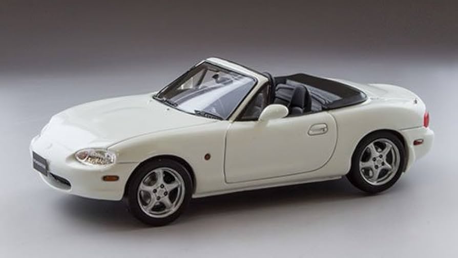 Amazon.com: MARK43 1/43 Mazda Roadster (NB8C) RS 1998 Just White