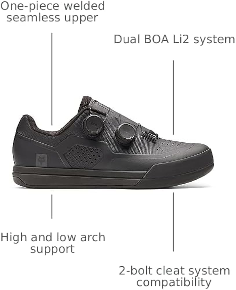 Amazon.com: Fox Racing Union BOA Mountain Bike Shoe, Black, 37