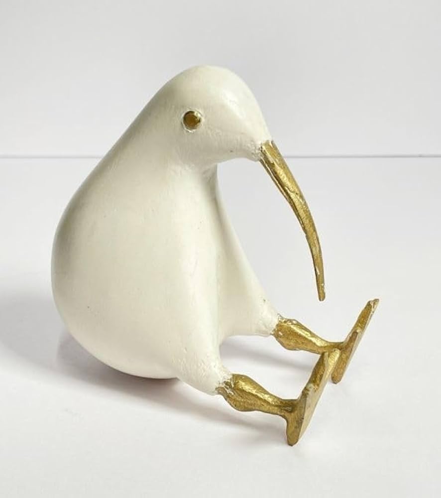Amazon.co.jp: キウイ 鳥 ホワイト 白 天然木 木製 木彫り オブジェ