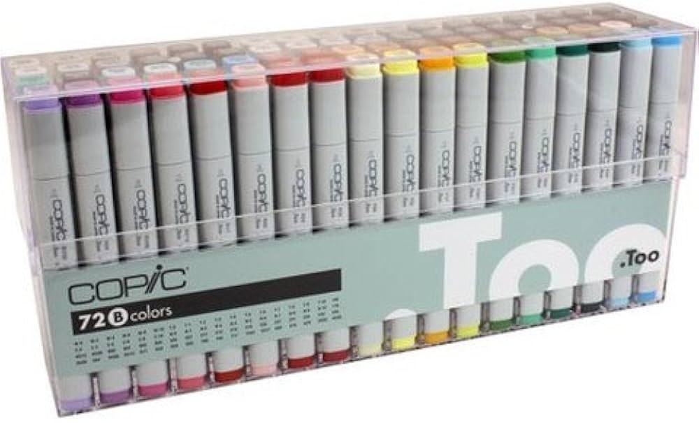 Amazon | Copic 72色マーカーセット B | アートマーカー | 文房具