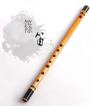 Amazon | 竹製篠笛 7穴 八本調子 伝統的な楽器 竹笛横笛(赤紐巻き