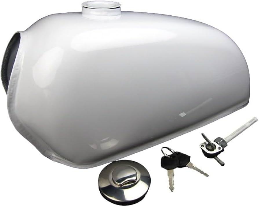 Amazon | ミニモト エイプ50/100 燃料タンク5.5Lホワイト | タンク