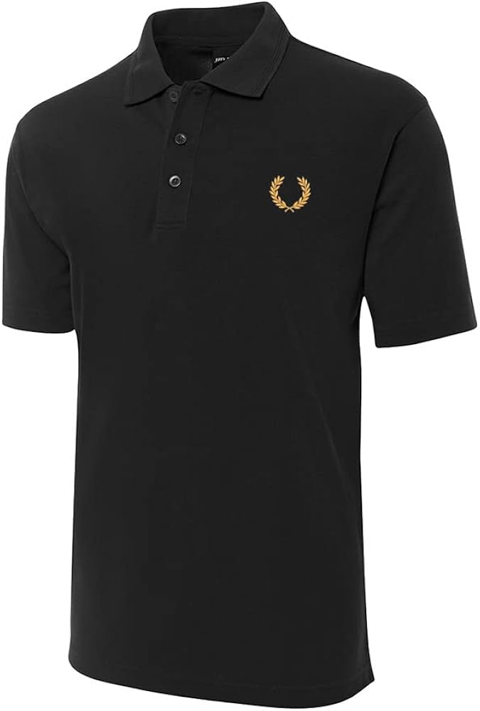 Amazon.com: LexiuYibai Mens Polo Shirts Laurel Wreath Embroidered