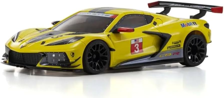 Amazon.com: Kyosho ASC MR03W-MM Chevrolet Corvette C8.R Yellow
