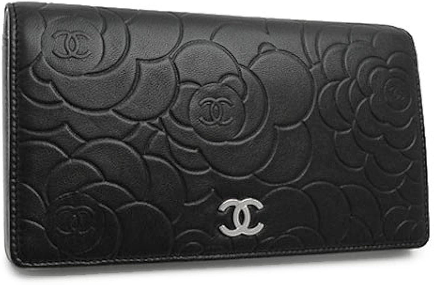 Amazon | (シャネル) CHANEL 長財布 A36544 ブラック×シルバー 二