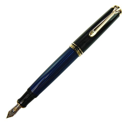 Amazon | Pelikan ペリカン 万年筆 スーベレーン M600 ブルー縞 EF