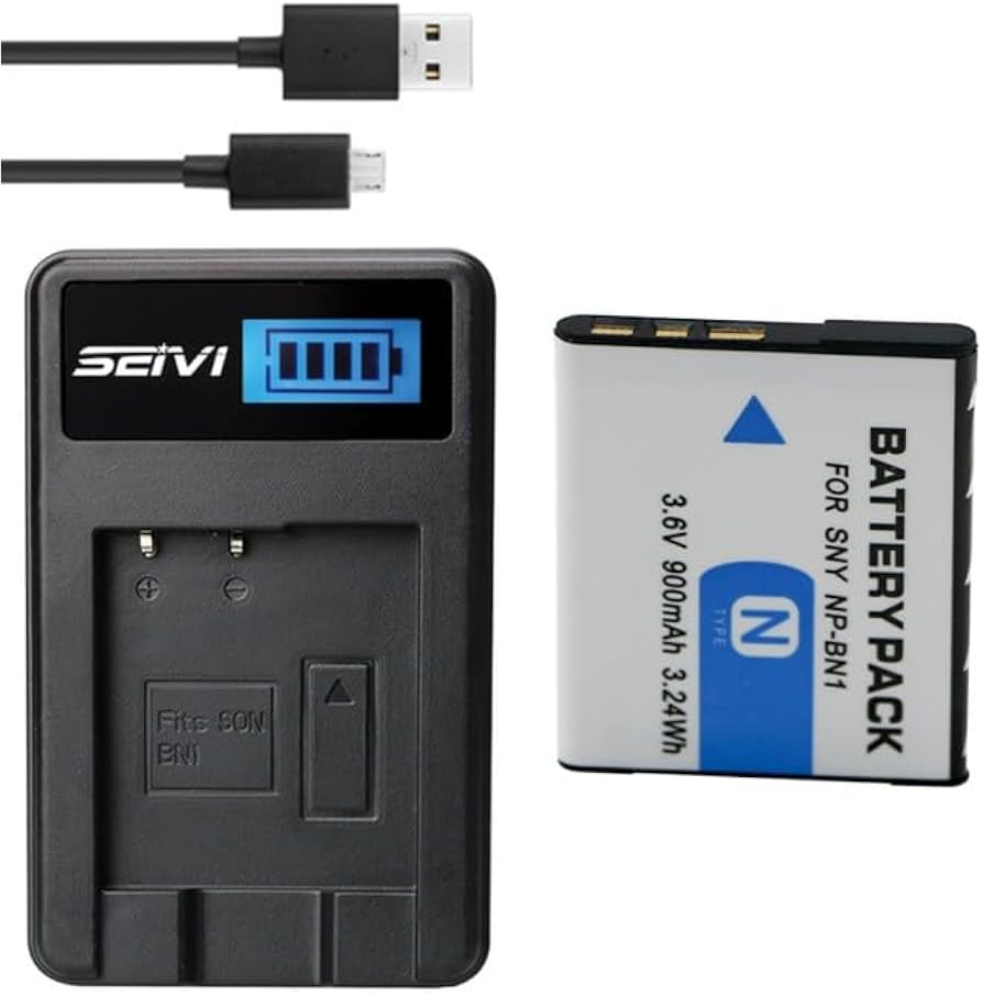 Amazon.com: BnvxR Battery + Charger for Sony Cyber-Shot DSC-W510