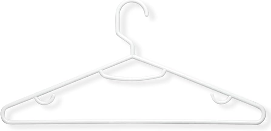 Amazon.com: Honey-Can-Do HNG-01523 White Plastic Hangers 15-ct