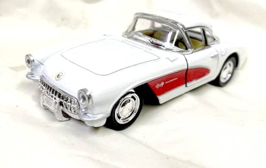 Amazon | おもちゃ 1957 chevrolet シボレー corvette コルベット 1:34