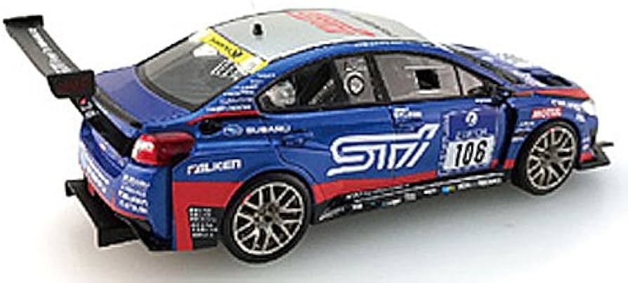 Amazon | エブロ 1/43 スバル WRX STI ニュルブルクリンク 24時間