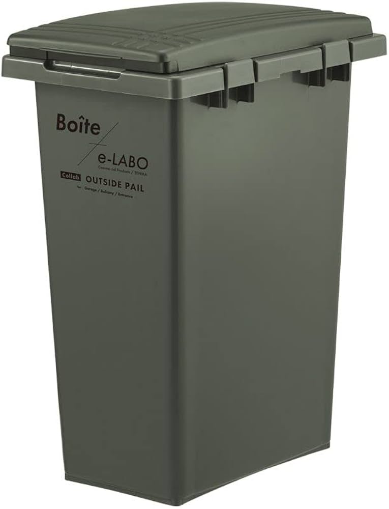 Amazon｜天馬(Tenma) Boite e-LABO つなげて分別ペール カーキ｜フタ
