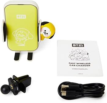 Amazon.co.jp: 公式 BT21 車 ワイヤレス 高速 充電器 Car Charger