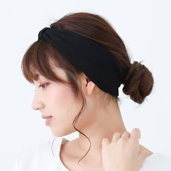 Amazon.co.jp: ヘアターバン ヘアバンド 幅広 レディース クロス