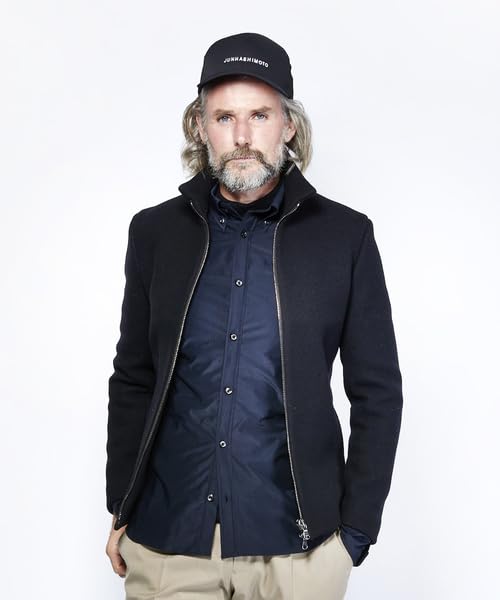 Amazon.co.jp: junhashimoto B03 WOOL MELTON ZIP BLOUSON 3 黒 ウール