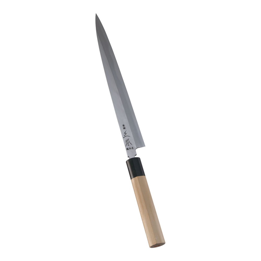 Amazon｜正本総本店 本霞・玉白鋼 柳刃刺身庖丁 24cm 刀身:玉白鋼、柄