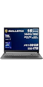 Amazon.co.jp: ガレリア クリエイターノートPC GALLERIA RL7C-R35-C5N