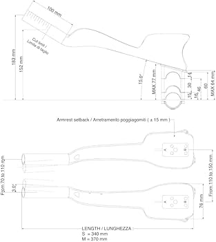 Amazon.com : DEDA Deda ELEMENTI Jet ONE M 14.6 inches (370 mm