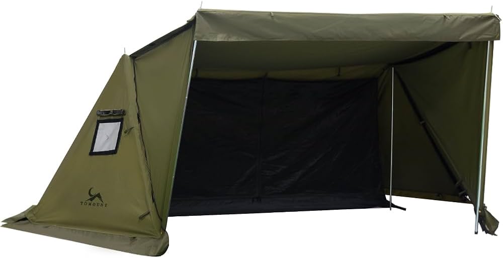 Amazon.co.jp: TOMOUNT パップテント TC軍幕 ソロテント ポリコットン