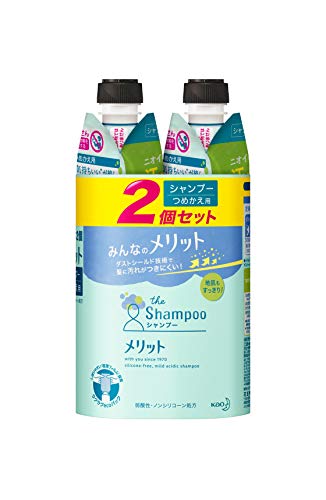 花王 メリット シャンプー 340ml 2個セット 詰め替え用 (シャンプー