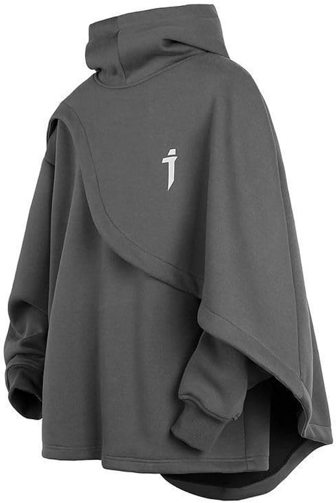 Amazon | [mocoly] パーカー メンズ ケープジャケット 長袖 秋服