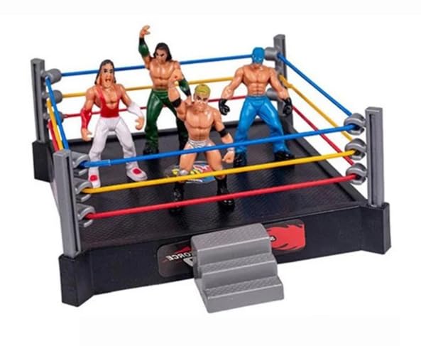 Amazon | 安心の国内発送！プロレス リング模型 フィギュア4体付き