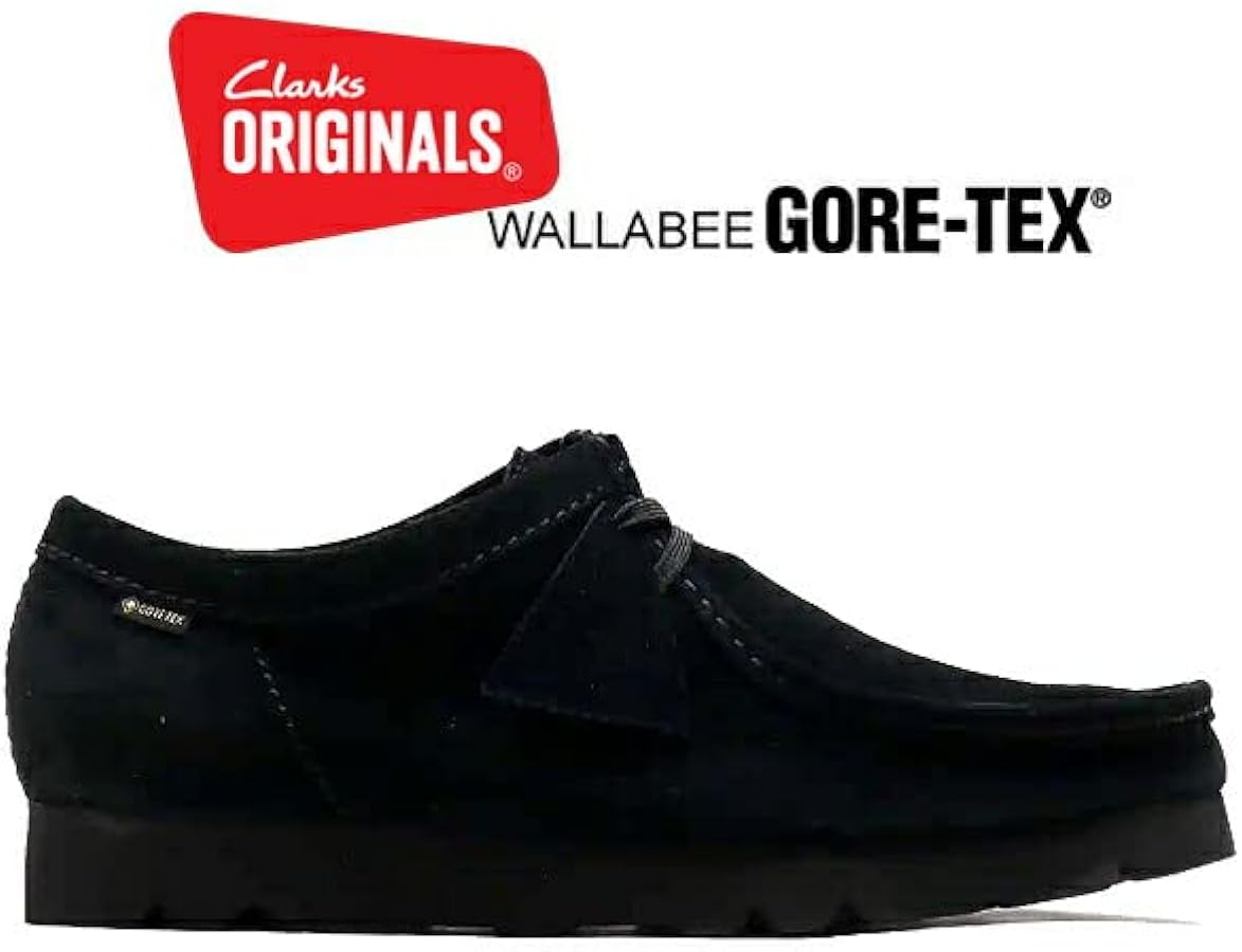Amazon.co.jp: [クラークス] WALLABEE GORE-TEX BLACK SUEDE 26149449