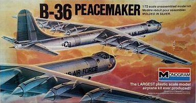 Amazon.co.jp: 1/72 B-36 ピースメーカー PEACEMAKER : おもちゃ