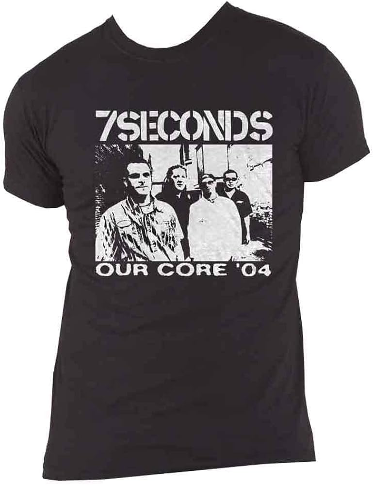 Amazon.com: 7 Seconds T Shirt Our Core 04 Band Logo Official Mens