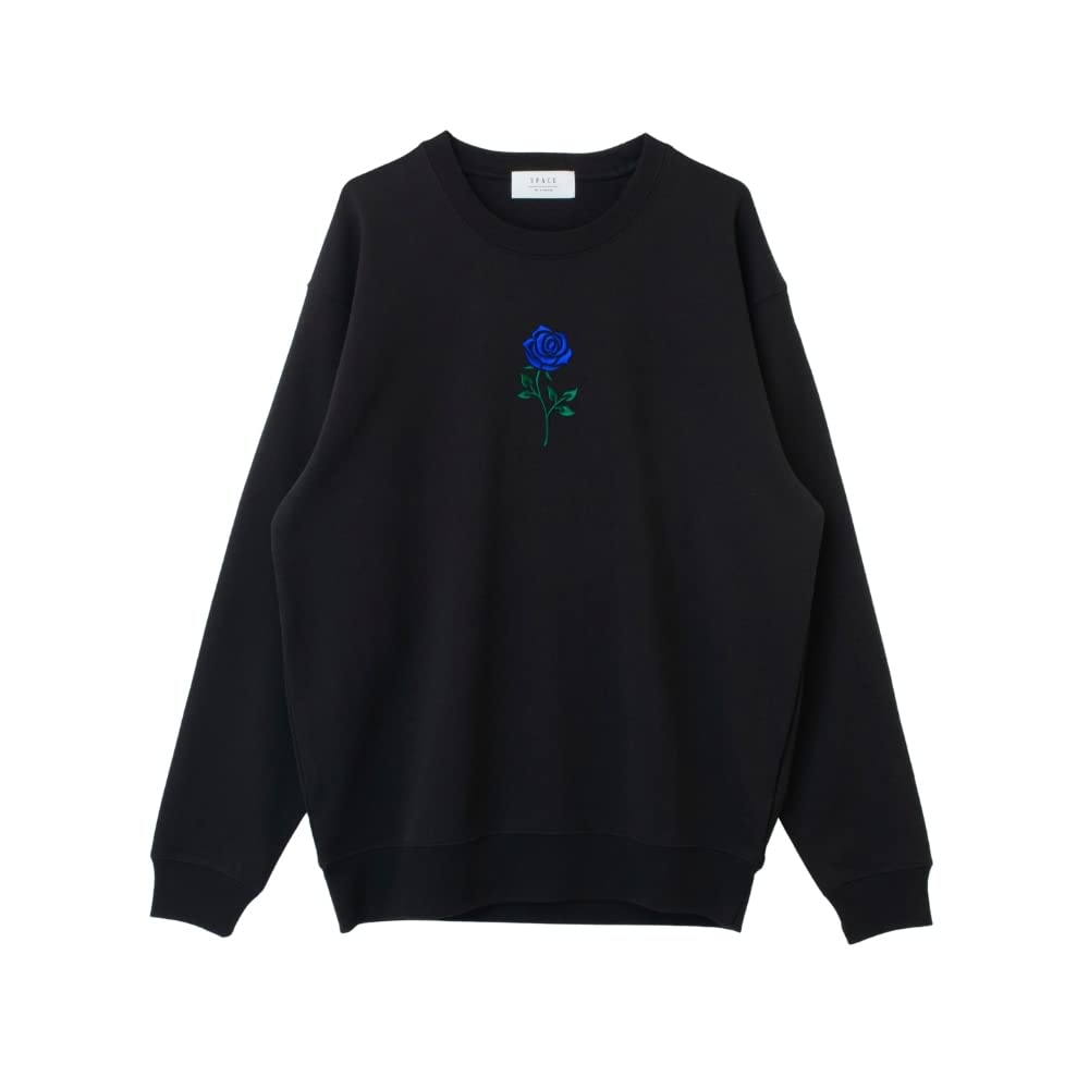 HARE × Adoコラボ 青薔薇 刺繍 スウェット ブラック Sサイズ 中古