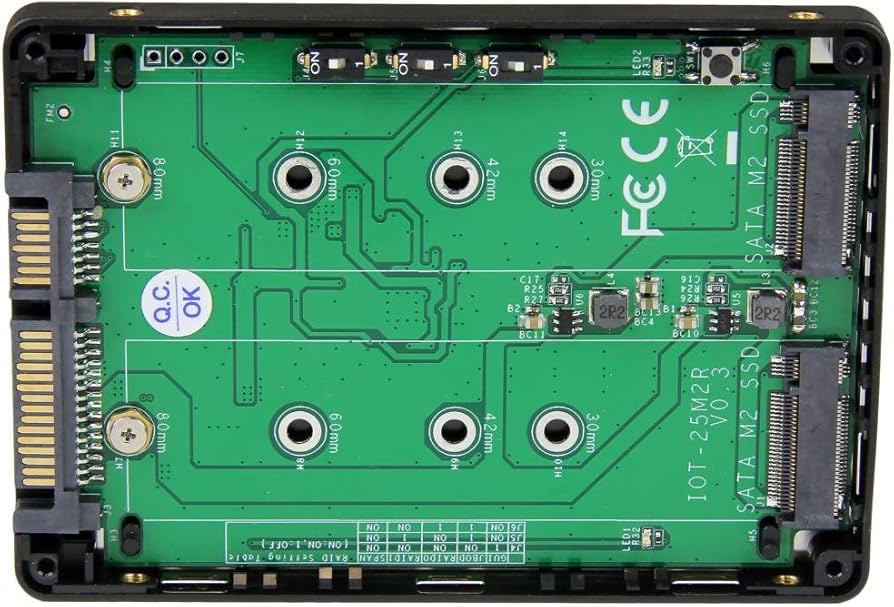 Amazon.co.jp: StarTech.com デュアルM.2 SSD - SATAアダプタ RAID