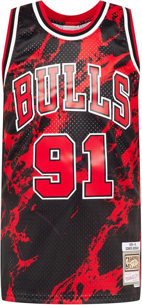 Amazon.com: Chicago Bulls Dennis Rodman #91 '95-'96 Marble