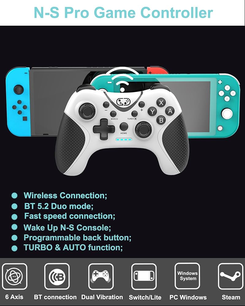 Amazon.com: Cehensy Switch Controller,Bluetooth Switch Pro