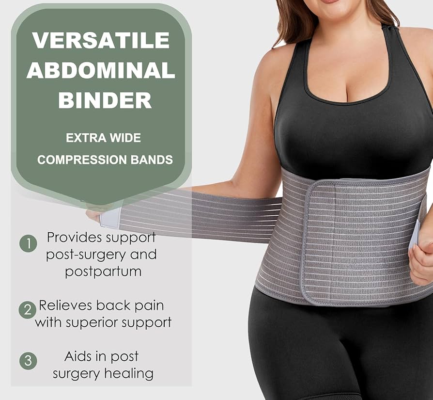 Abdominal Binder Post Surgery - Postpartum Belly Band Wrap | Post