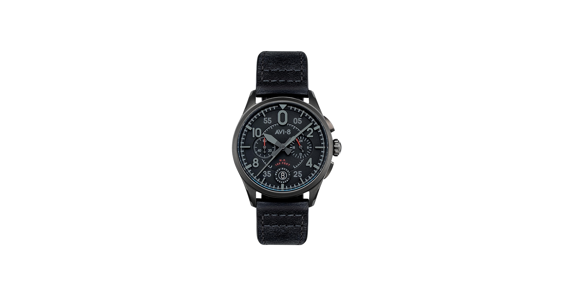 Amazon.com: AVI-8 Mens 42mm Spitfire Lock Chronograph Slate Black