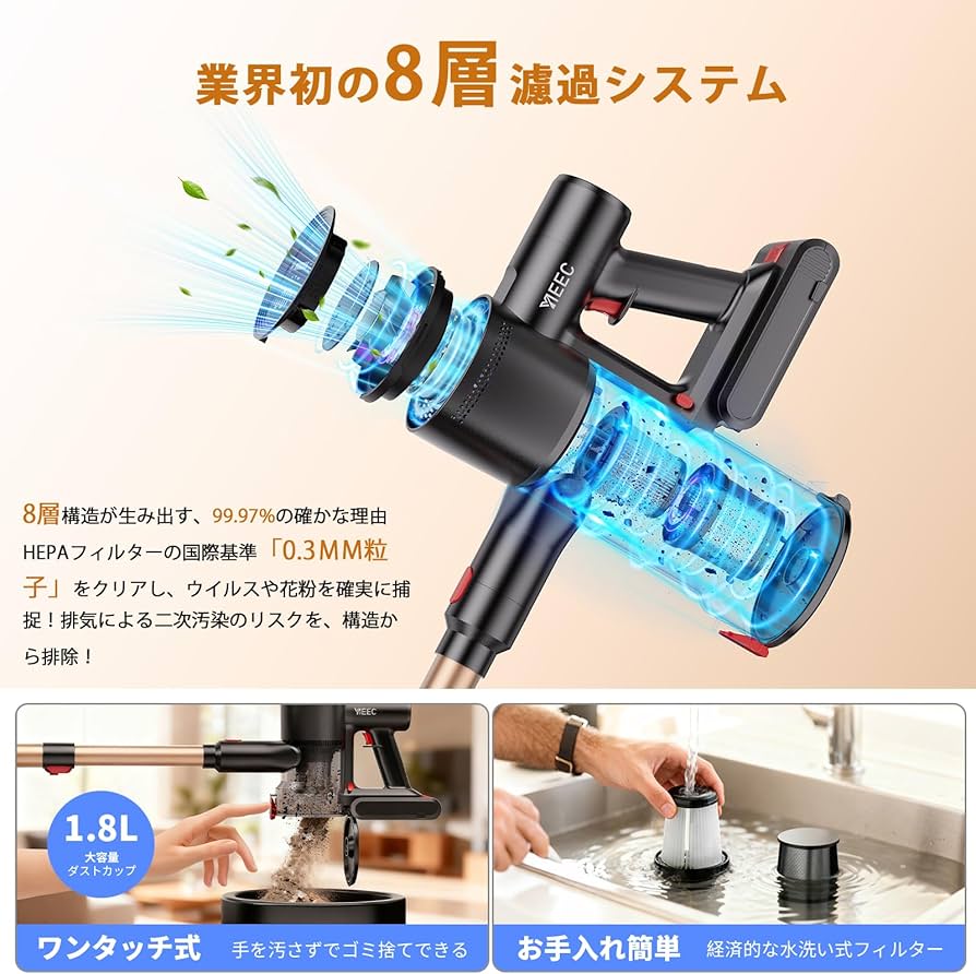 Amazon | 掃除機 コードレス【2026人気掃除機トップ当選！業界初独立