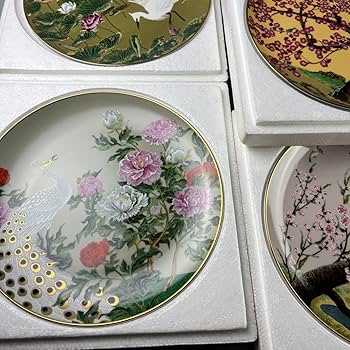 Amazon | 限定版 高級磁器 フランクリン ポーセリン 花鳥 十二ヶ月 絵