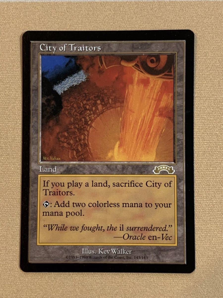 裏切り者の都 サインド MTG 裏切り者の都/City of Traitors 日本語版