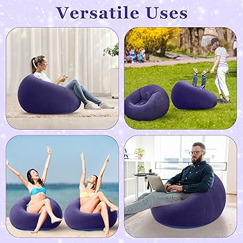 Amazon.com: Realspring Inflatable Bean Bag Chairs Outdoor Blow up