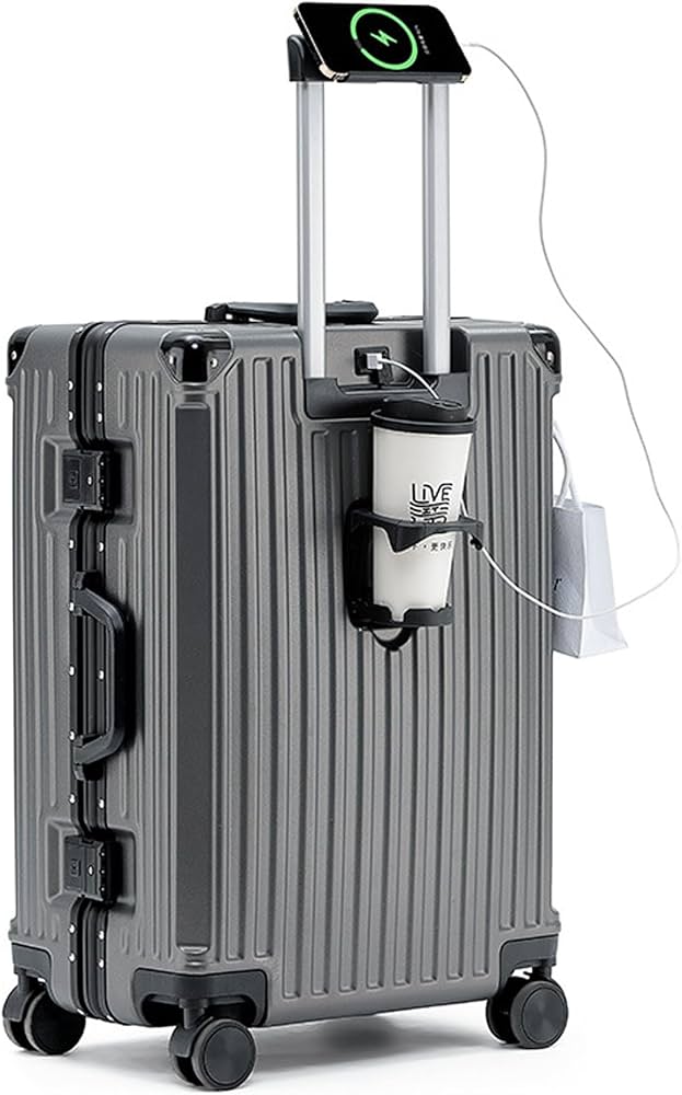 Amazon.co.jp: グレー,L(41*26.5*63cm),BLZVVZ スーツケース 軽量 大