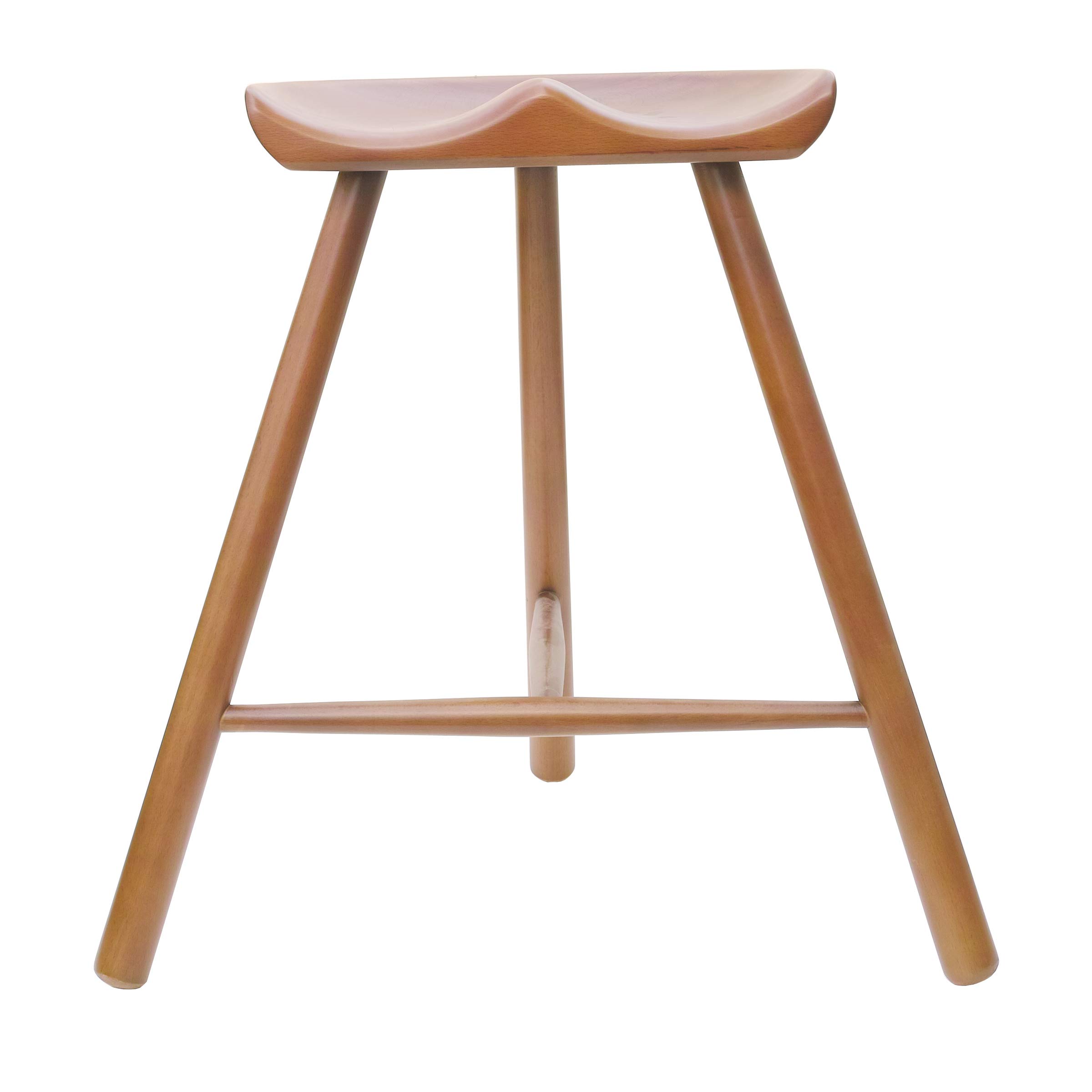 Amazon｜North Orange 木製 スツール 完成品 3本脚 ミルカーズチェア