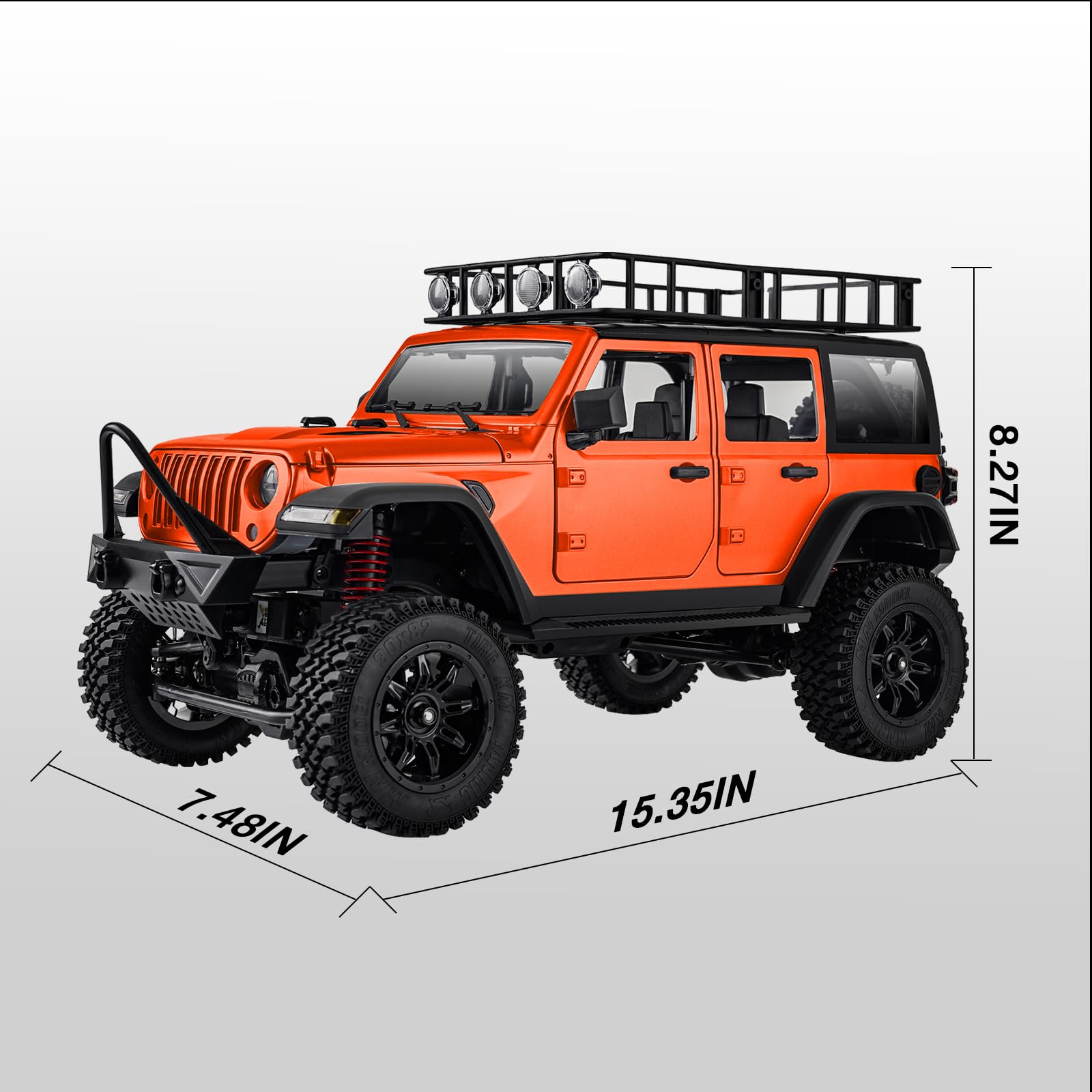 Amazon.com: 1/12 RC Rock Crawler, MN-128 Wrangeler Style RC Jeep