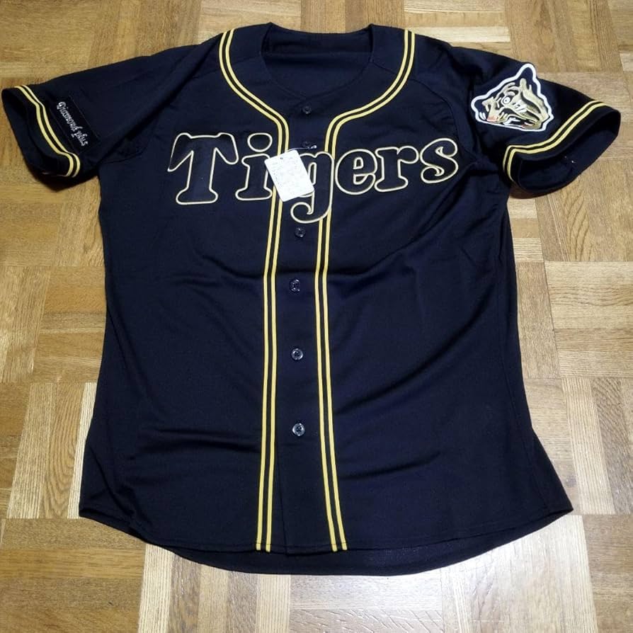 阪神タイガース シャープ産業 ユニフォーム 当時 復刻 ネイビー 黒