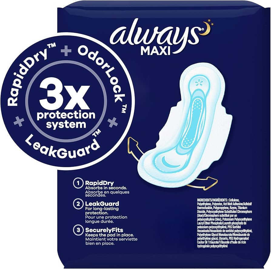Amazon | Always 無香料 超薄型 夜用翼付ナプキン36枚入り [並行輸入品