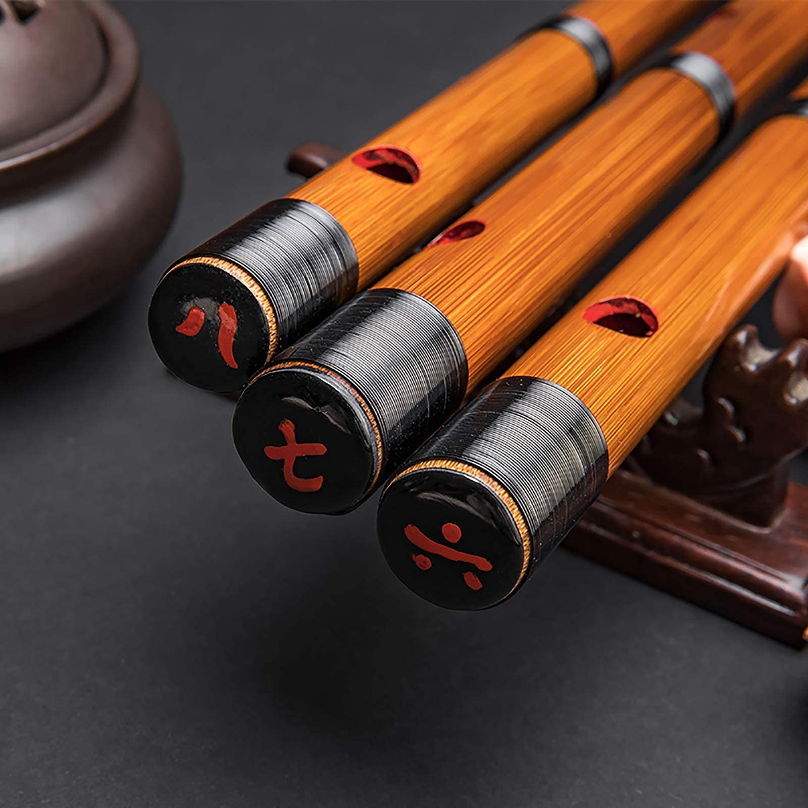 Amazon | Jinchuan 竹製篠笛 横笛 和楽器 伝統的な手作りお祭り・お