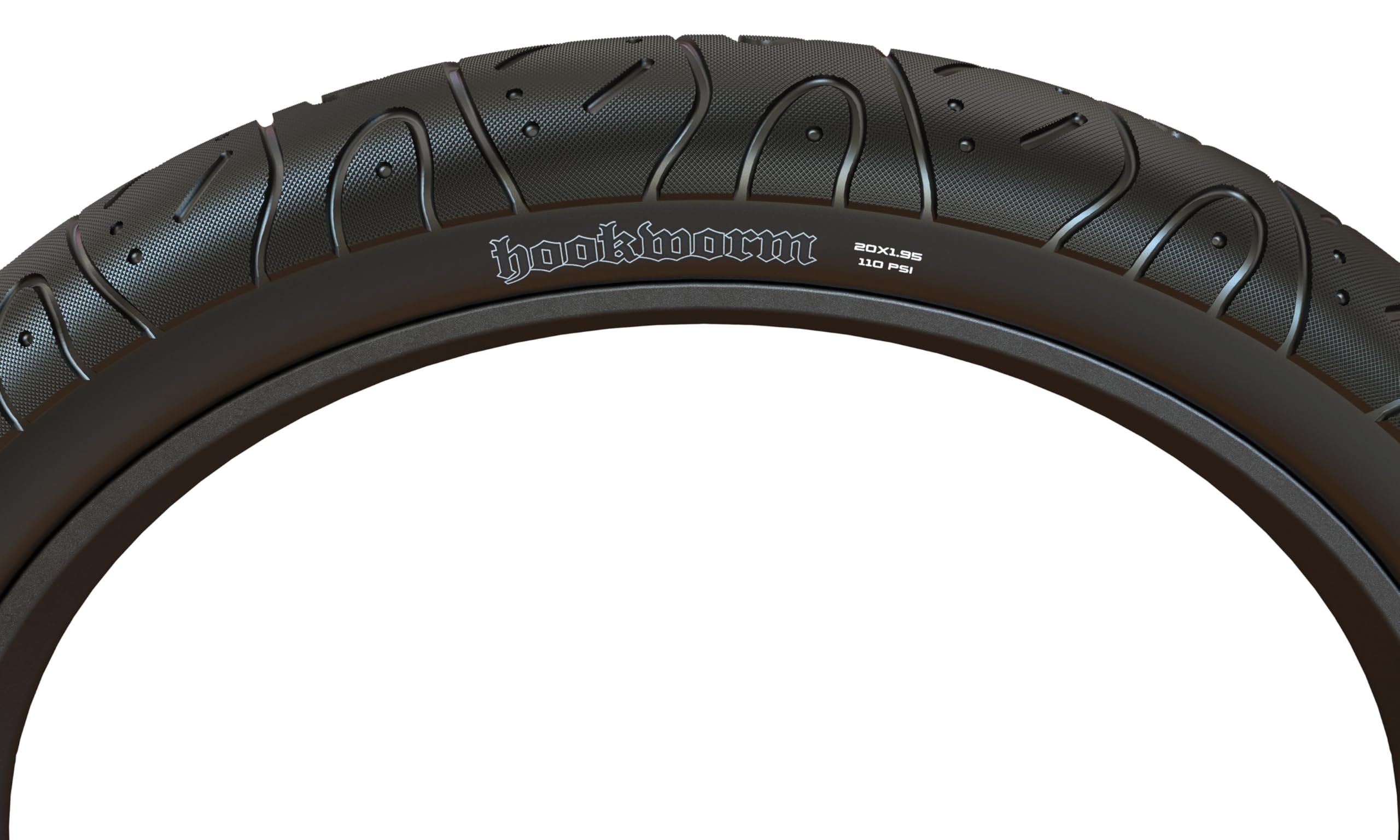 Maxxis - Pneu Clincher Arame Hookworm | 73,6 x 6,3 | Único | Preto